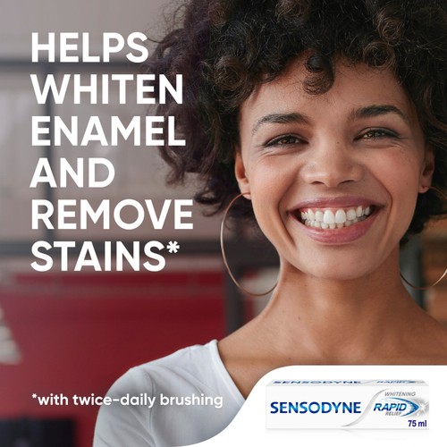 Sensodyne Rapid Relief Sensitive Whitening Toothpaste