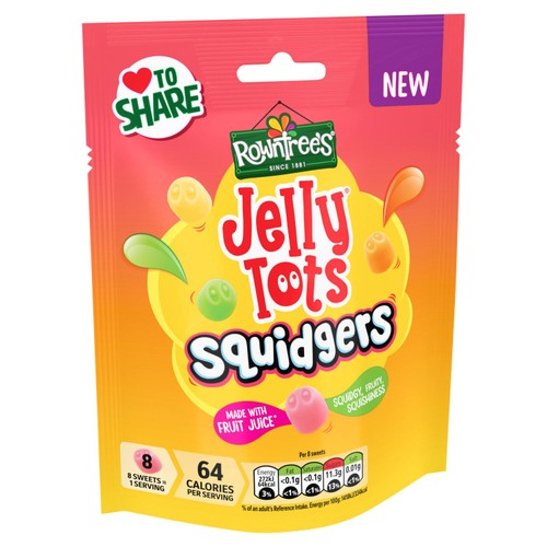 Rowntree's Jelly Tots Squidgers Pouch