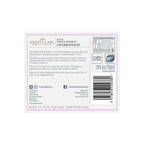 Saint Clair Omaka Reserve Chardonnay