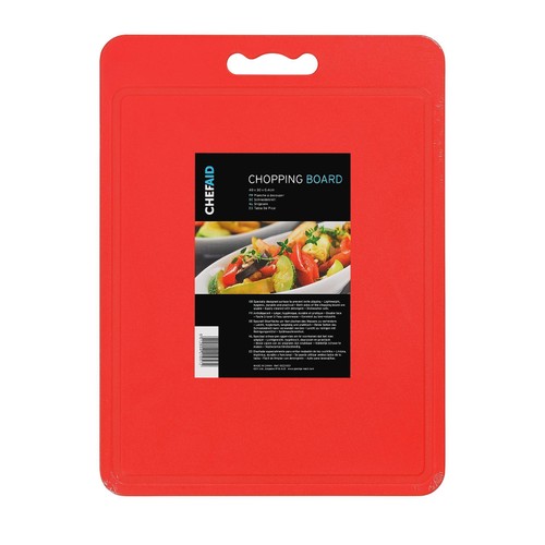 Chef Aid Red Chopping Board, 40x30cm