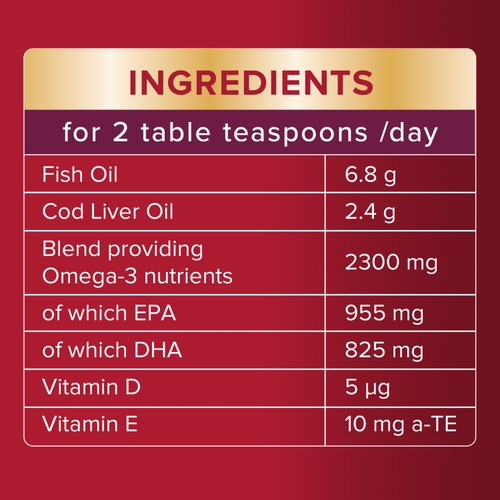 Seven Seas Cod Liver Oil Plus Omega-3 Maximum Strength Liquid