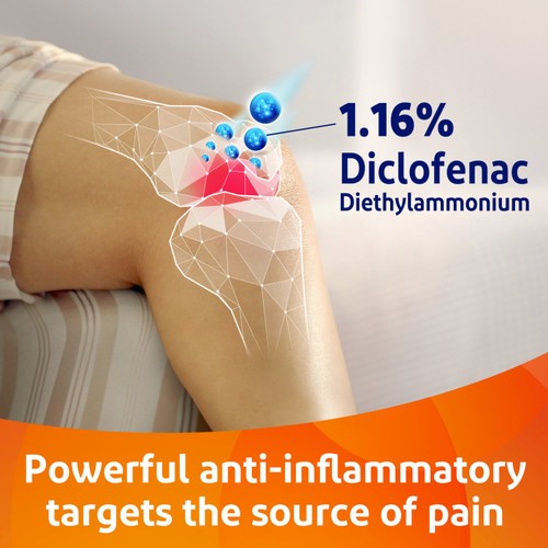 Voltarol Back & Muscle Pain Relief Gel 1.16% with No Mess Applicator