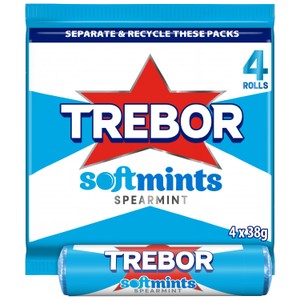 Trebor Softmints Spearmint Mint Rolls