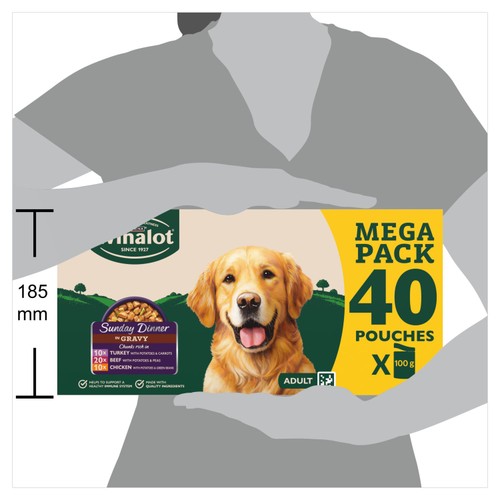 Winalot Sunday Dinner Mixed in Gravy Wet Dog Food 