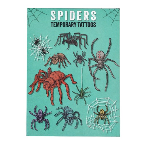 Rex London Halloween Spider Temporary Tattoos