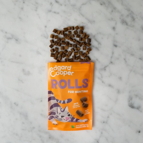 Edgard & Cooper Natural Cat Treat Soft Rolls with Chicken and Turkey