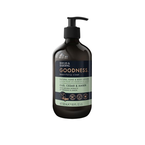 Baylis & Harding Goodness Oud, Cedar & Amber Hand & Body Lotion