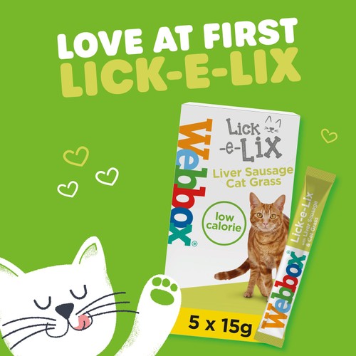 Webbox Lick-e-Lix Liver with Cat Grass Cat Treat