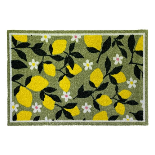 Mighty Mats Eco Flex Premium Washable Mat Lemon Print