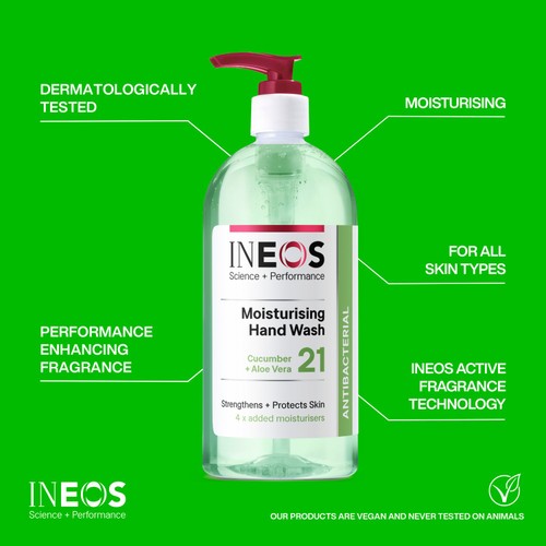 INEOS Moisturising Hand Wash Cucumber & Aloe