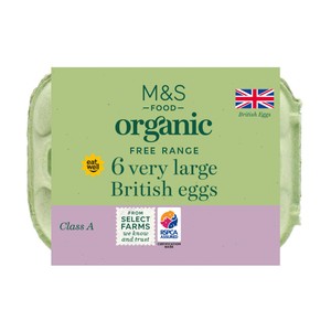 Organic Free Range Very Large Eggs