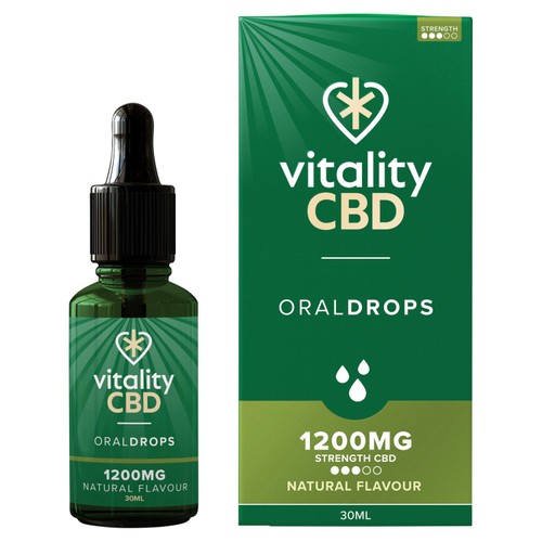 Vitality CBD Natural Oral Drops 1200mg 