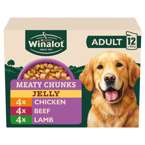 WINALOT Meaty Chunks Mixed in Jelly Wet Dog Food