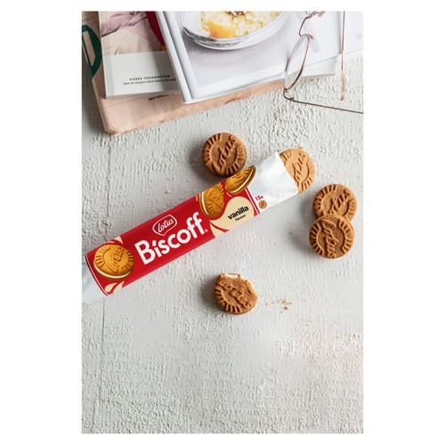 Lotus Biscoff Sandwich Vanilla Cream Biscuits