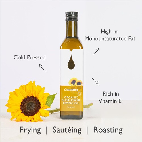 Clearspring Organic Cold Pressed Sunflower Frying Oil