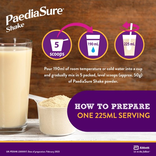 PaediaSure Shake, Vanilla Nutritional Supplement Powder, 1-10 Yrs