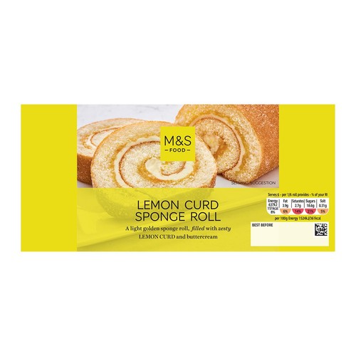 M&S Lemon Curd Sponge Roll