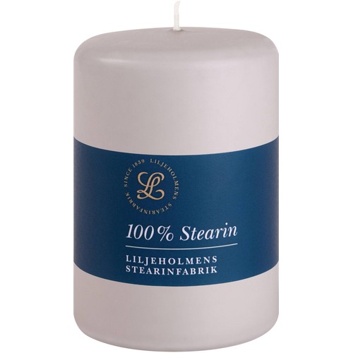 Liljeholmens Pressed Pillar Stearin Candle Dusty Grey 68x100mm