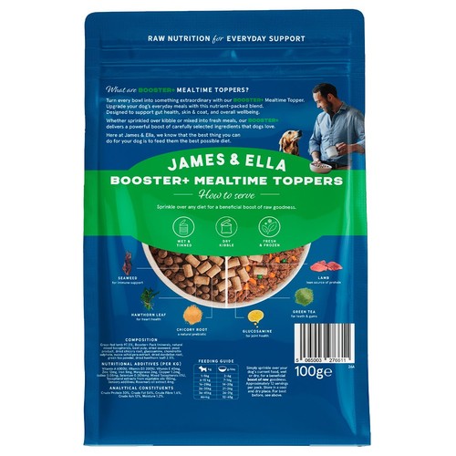 James & Ella Dog Raw Booster Topper - Lamb