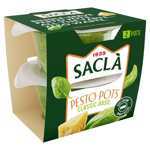 Sacla' Classic Basil Pesto Pots