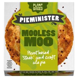 Pieminister Mooless Moo Pie with plant based 'steak' & Craft Ale