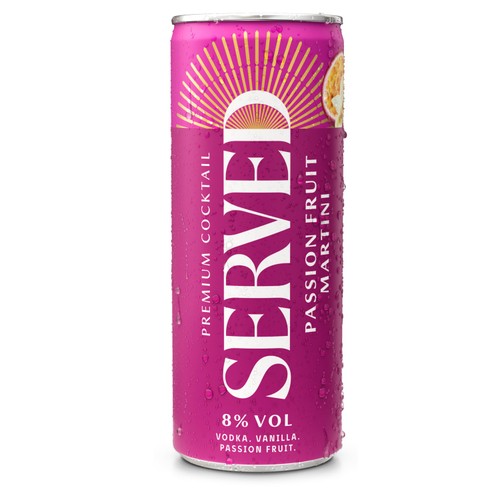 Served Passion Fruit Martini 8% Can