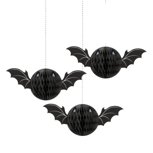 Halloween Bat Honeycomb Hanging Decorations