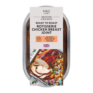 M&S British Ready to Cook Rotisserie Whole Chicken