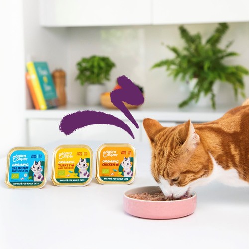 Edgard & Cooper Organic Cat Pate Adult Salmon & Chicken