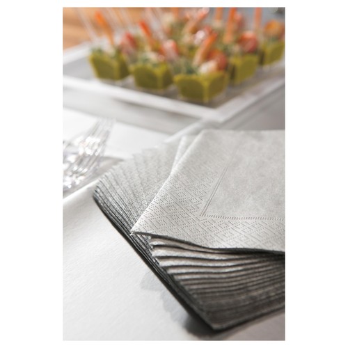 Silver Paper Napkins