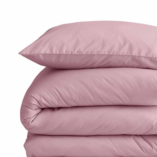 M&S Cotton Rich Bedding Set, King Size, Blush