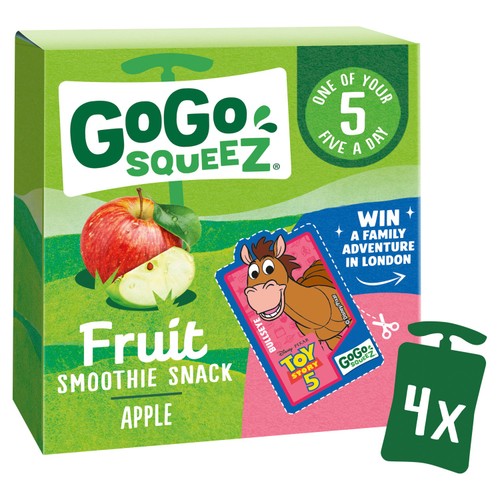GoGo squeeZ Fruit Smoothie Snack Apple