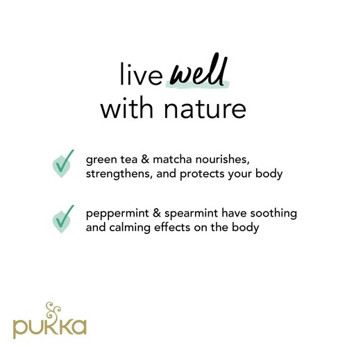 PUKKA Mint Matcha Green Organic & Fair Herbal Tea Bags