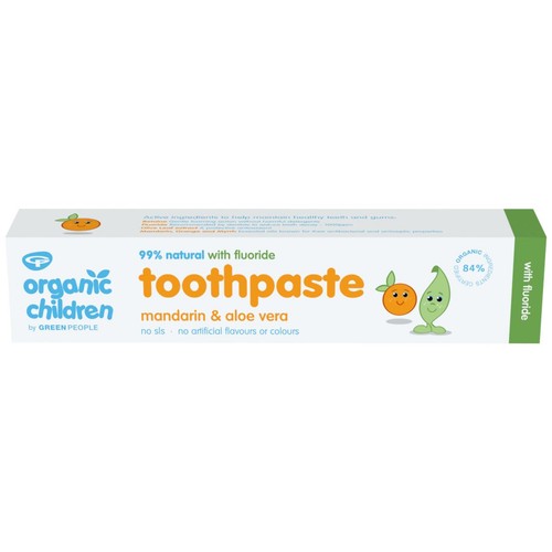 Organic Children Mandarin & Aloe Vera Fluoride Toothpaste