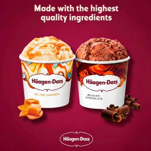 Haagen Dazs Indulgence Collection Mini Cups Ice Cream