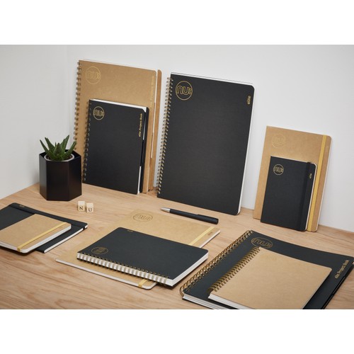 Nu Kraft A5 Manilla Stitched Notebook - 80 pgs