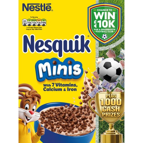 Nesquik Chocolate Minis Breakfast Cereal