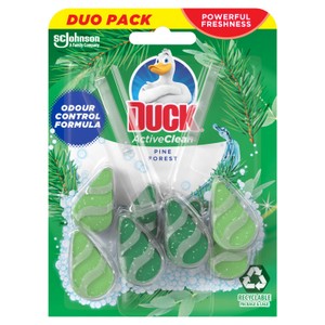 Duck Active Clean Toilet Rim Block Marine Duo Pack