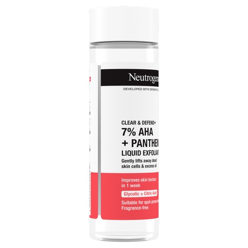 Neutrogena Clear & Defend + Liquid Exfoliant with 7% AHA + Panthenol