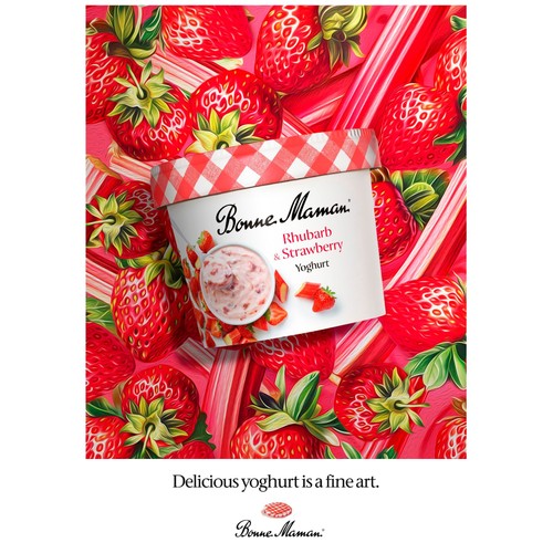 Bonne Maman Strawberry & Rhubarb Yoghurt