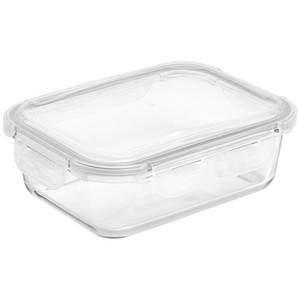 Collection Small Glass Fridge Storage Container, Grey
