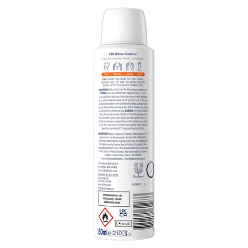 Sure Women Whole Body Fresh Citrus Deodorant