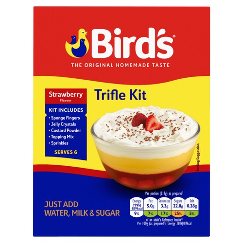 Bird's Ready To Make Strawberry Trifle Dessert Kit