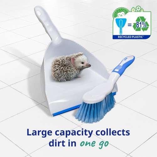 Spontex Dustpan & Brush Cleaning Set Large