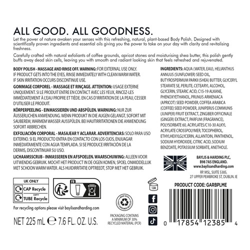 Baylis & Harding Goodness Awaken Lime, Mint & Eucalyptus Body Polish