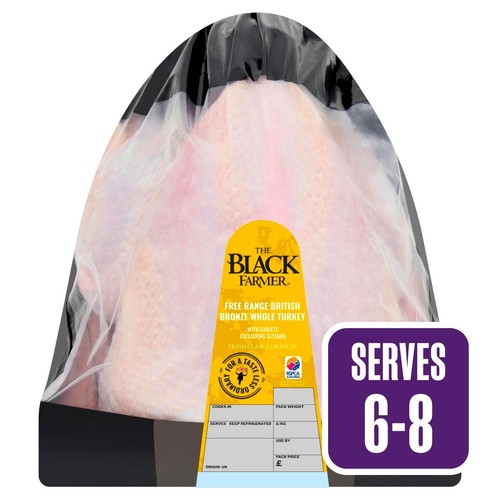 The Black Farmer Free Range Bronze Whole Turkey