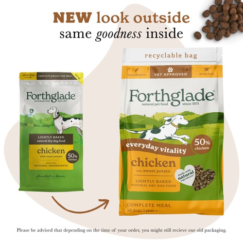 Forthglade Lightly Baked Dry Dog Food Chicken with Sweet Potato