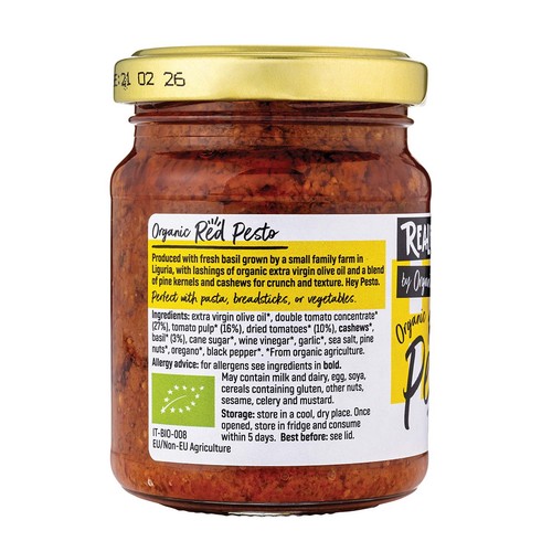 Realfoods Organic Vegan Red Pesto