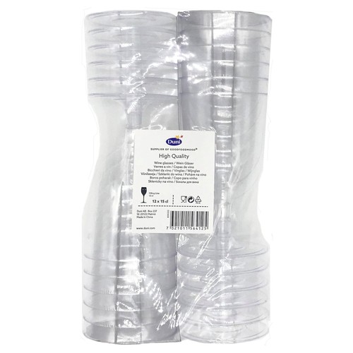 Transparent Plastic 150ml Wine Glasses