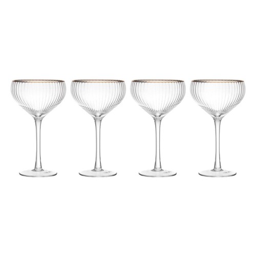 Mikasa Sorrento Champagne Coupe Glasses, 350ml